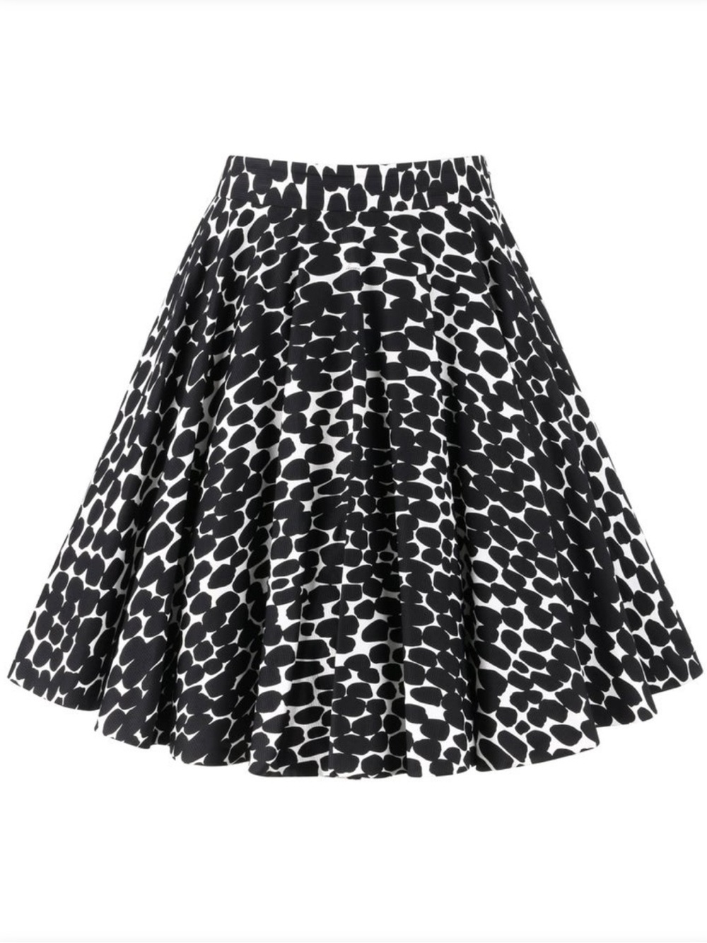 Gucci Polka Dot Skirt Circle Runway Archive Midi Cotton Black White Size Small